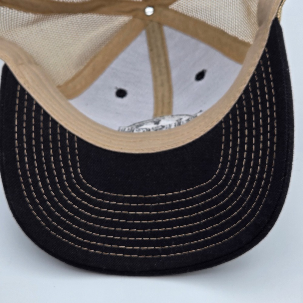 Artisans Snapback Hat Men OSFA Busch Light Ducks Unlimited Black Tan Trucker Cap - Picture 8 of 11
